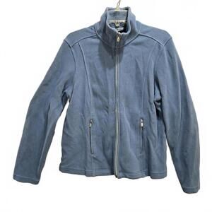 Tommy Bahama Women's Blue Cotton Activewear Jacket Size XL